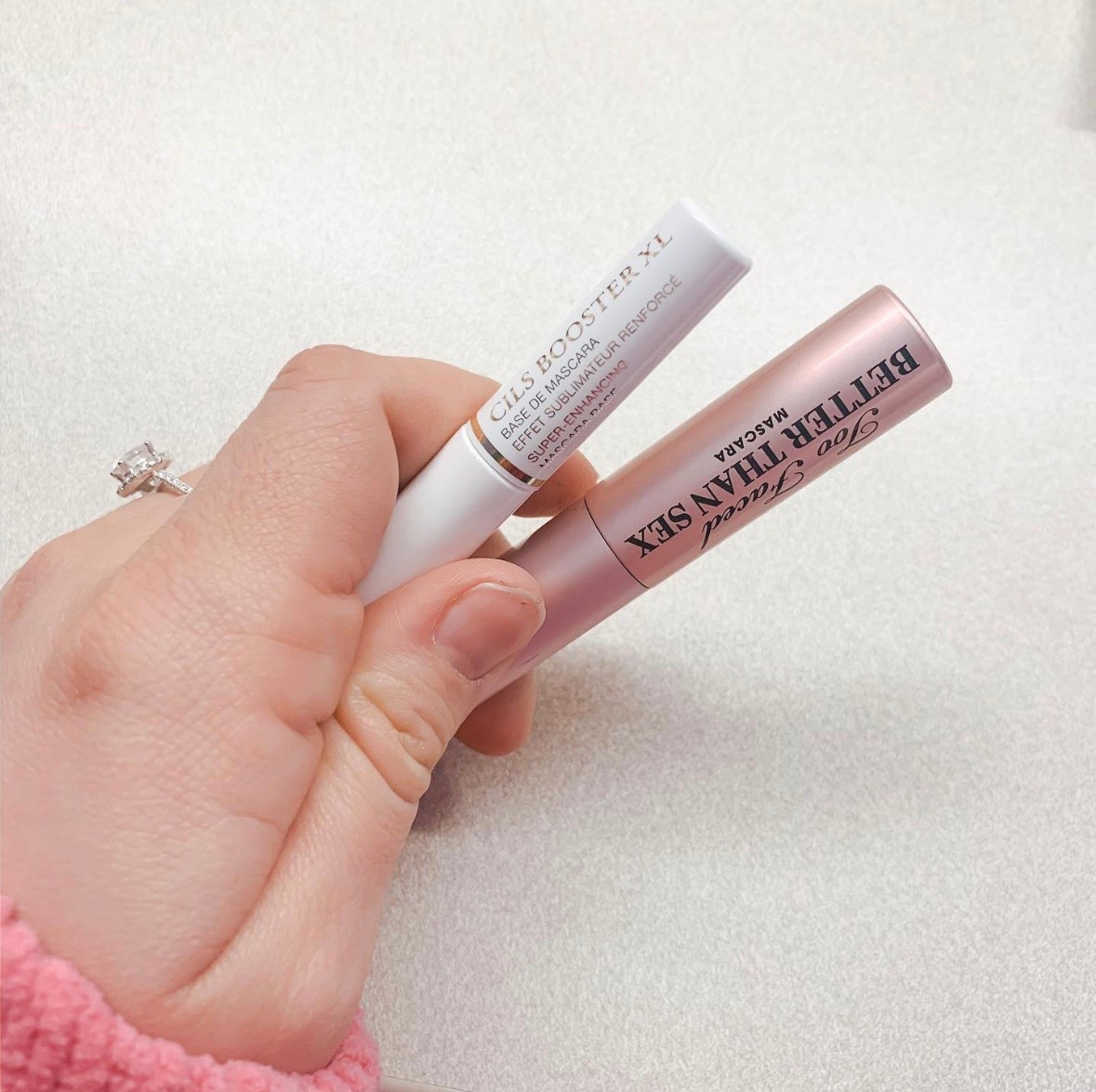 Mascara lash primer mascara combo makeup bag beauty finds favorite 

This is my absolute favorite mascara combo! The lash primer really makes a difference! 😍 
Mascara is on sale right now!!

#LTKgrwm #LTKSaleAlert #LTKmorningroutine