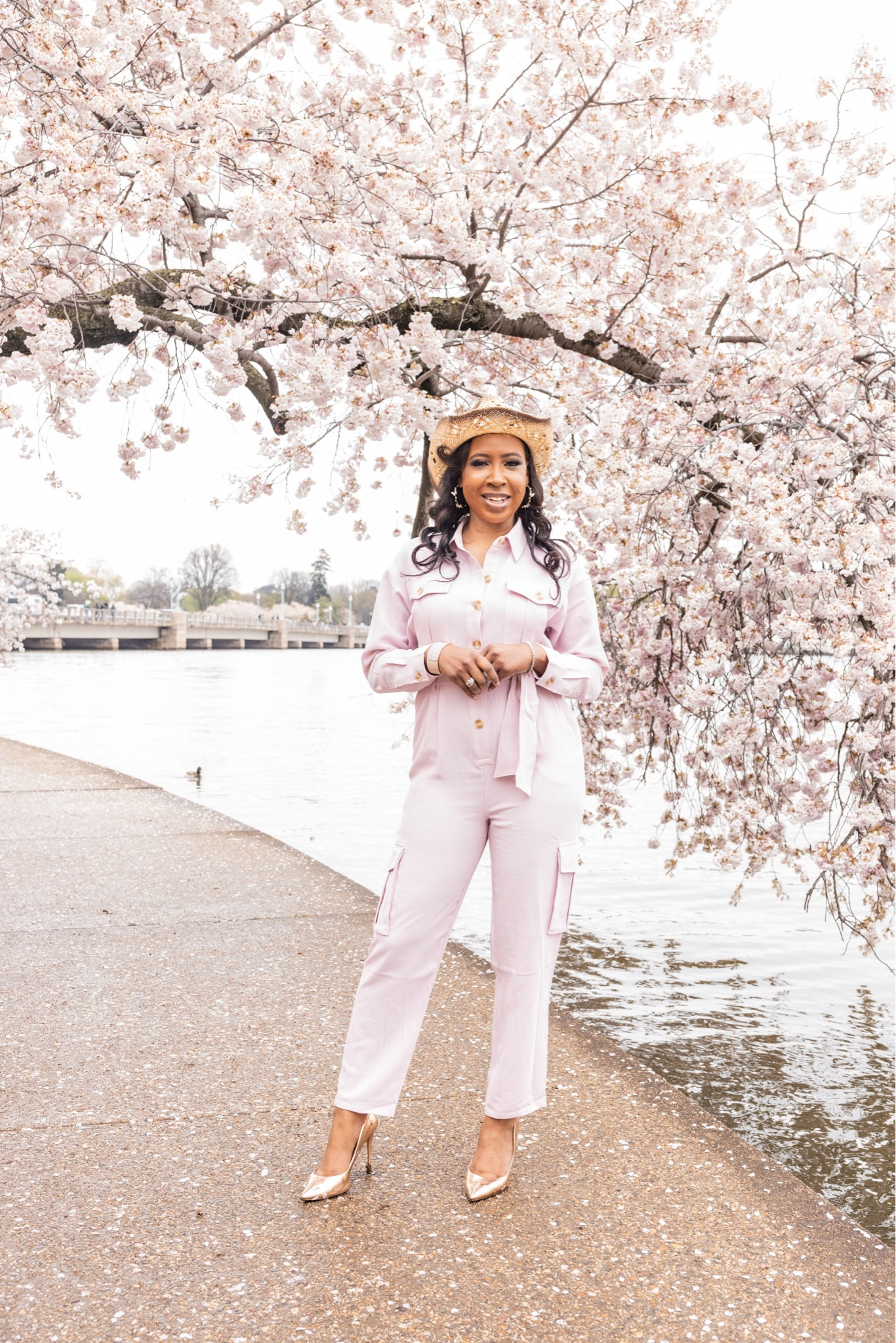 Feeling pretty in pink with this cherry blossom cargo jumpsuit - style and comfort wrapped into one! 💖 

#ExpressFashion #SpringOutfit #CountryConcertOutfit

#LTKstyletip #LTKover40 #LTKU