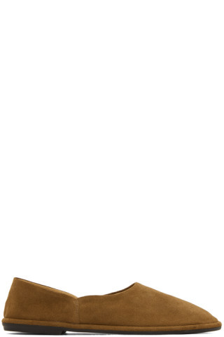 The Row - Brown Canal Ballerina Flats | SSENSE