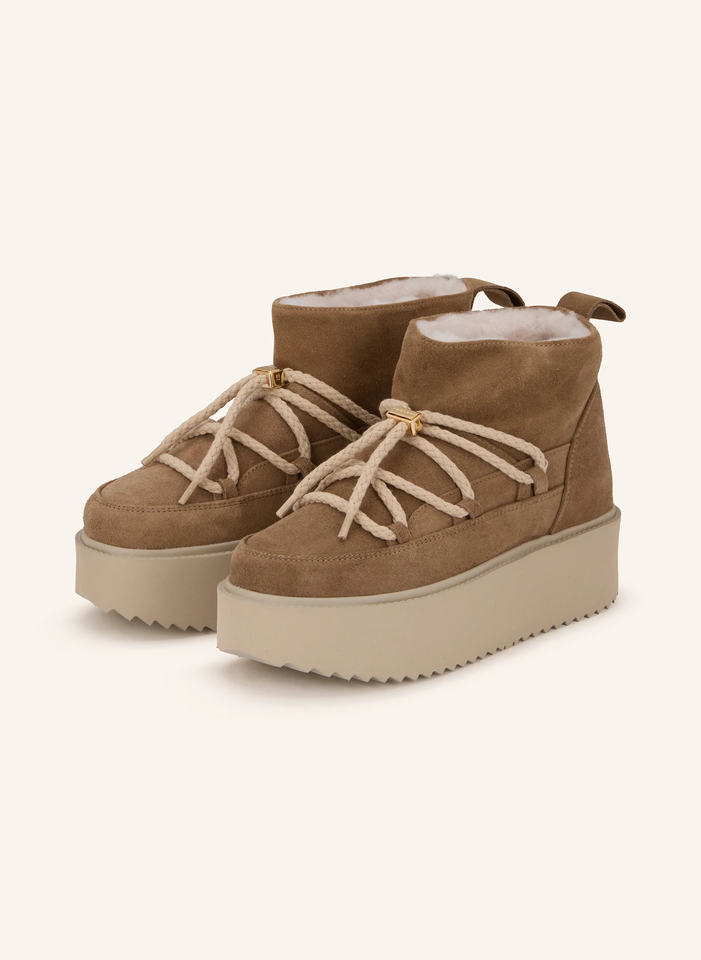 INUIKII Plateau-Boots gefüttert in beige | Breuninger (DACH)