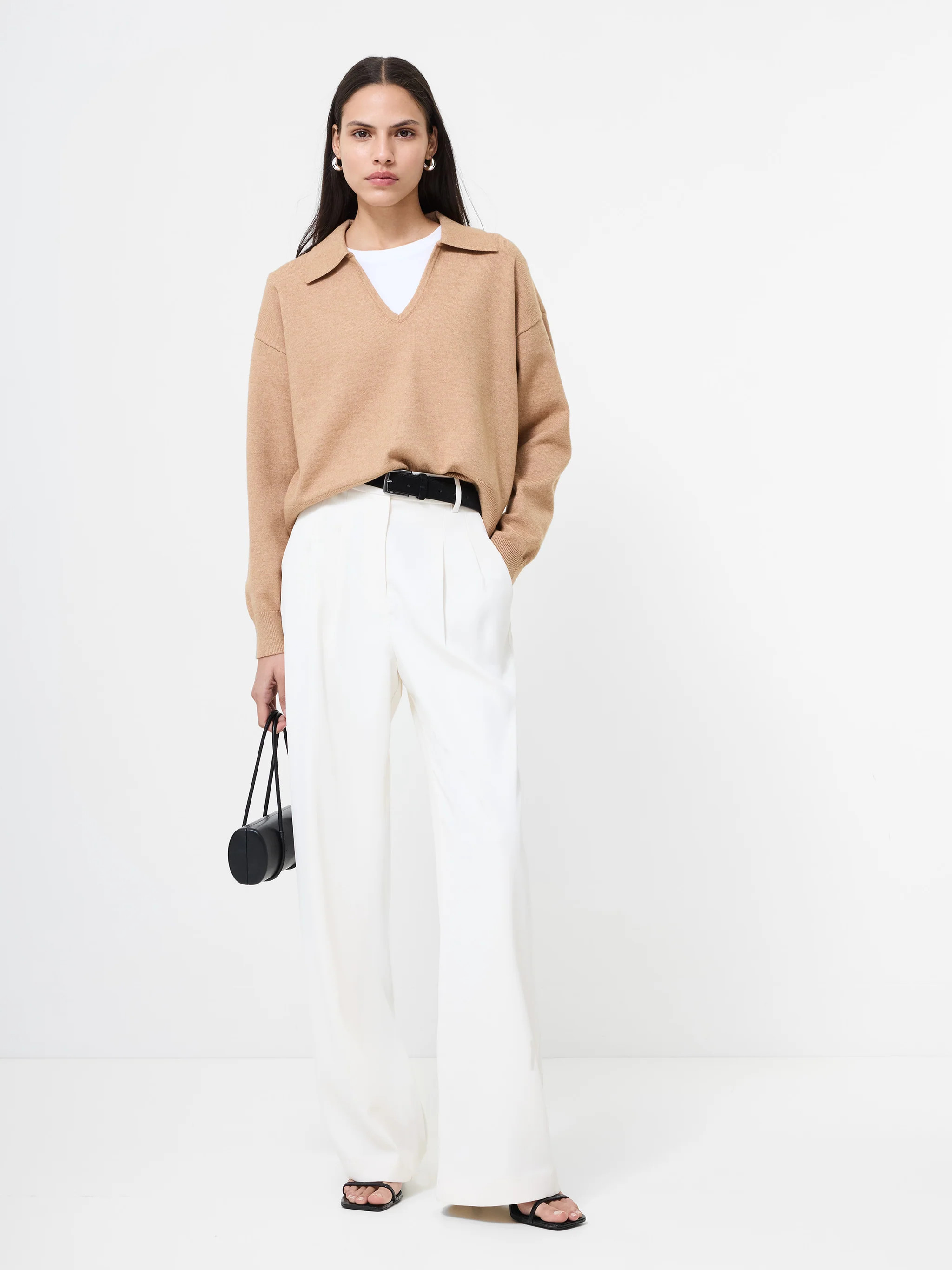 Sloane Knit Collared Pullover | French Connection (US)
