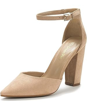 DREAM PAIRS Women's Coco Pointed Toe High Heels Pump Shoes | Amazon (US)