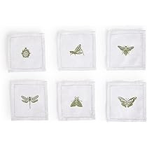 Two's Company Set Of 6 Insect Cocktail Napkins | Amazon (US)
