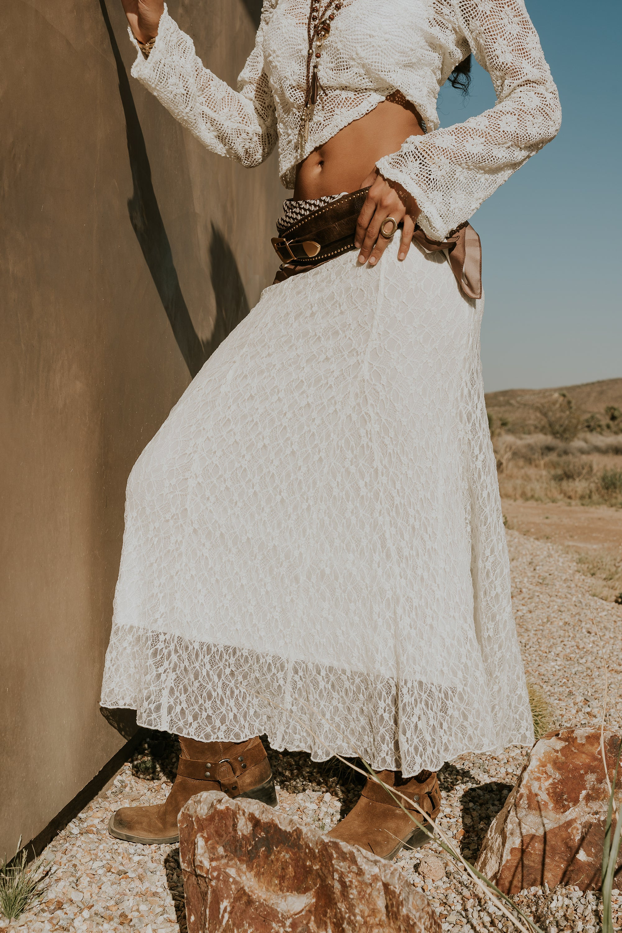 Brynn Lace Maxi Skirt | Böhme US