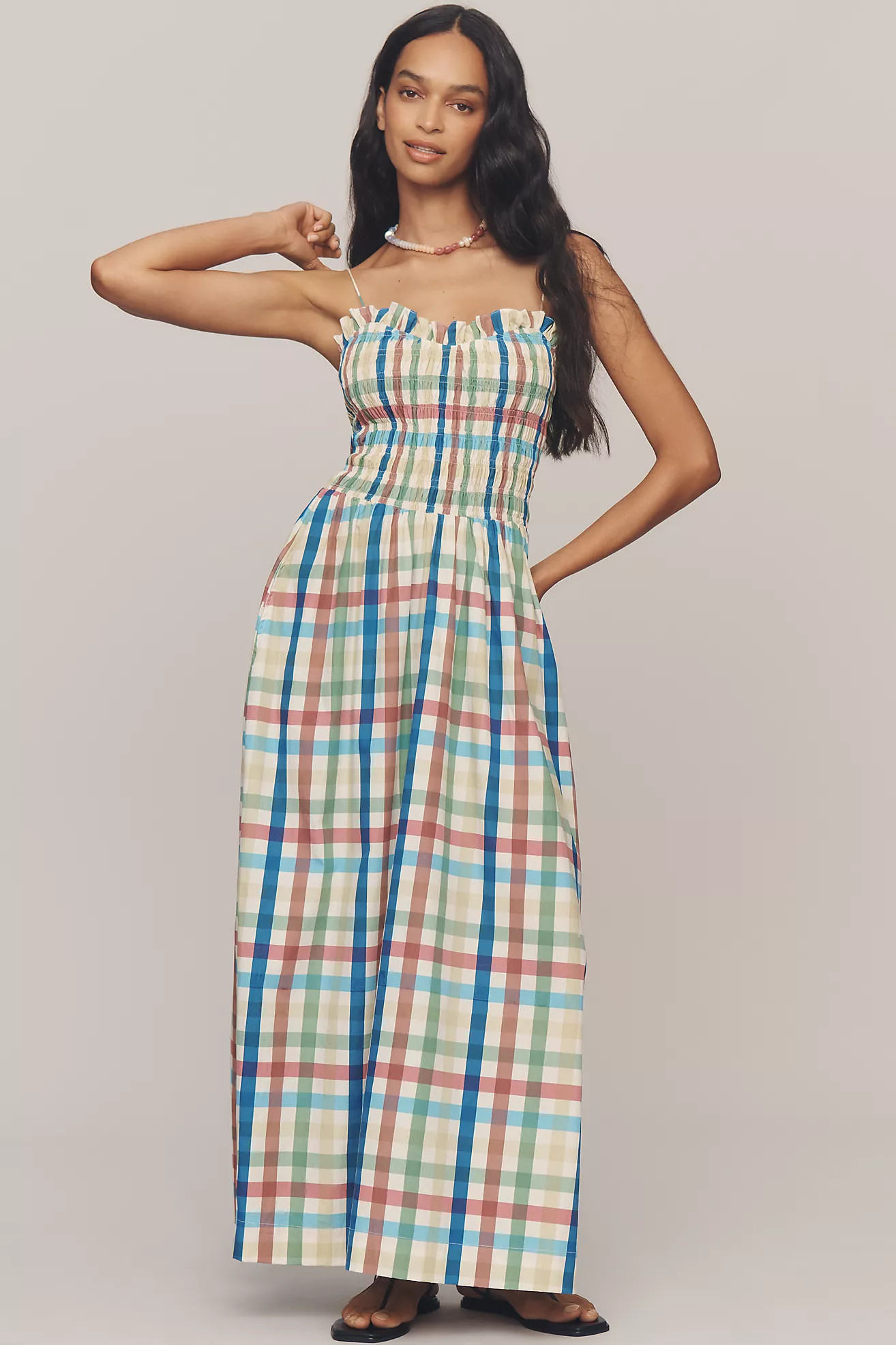 S/W/F Sleeveless Sweetheart A-Line Maxi Dress | Anthropologie (US)