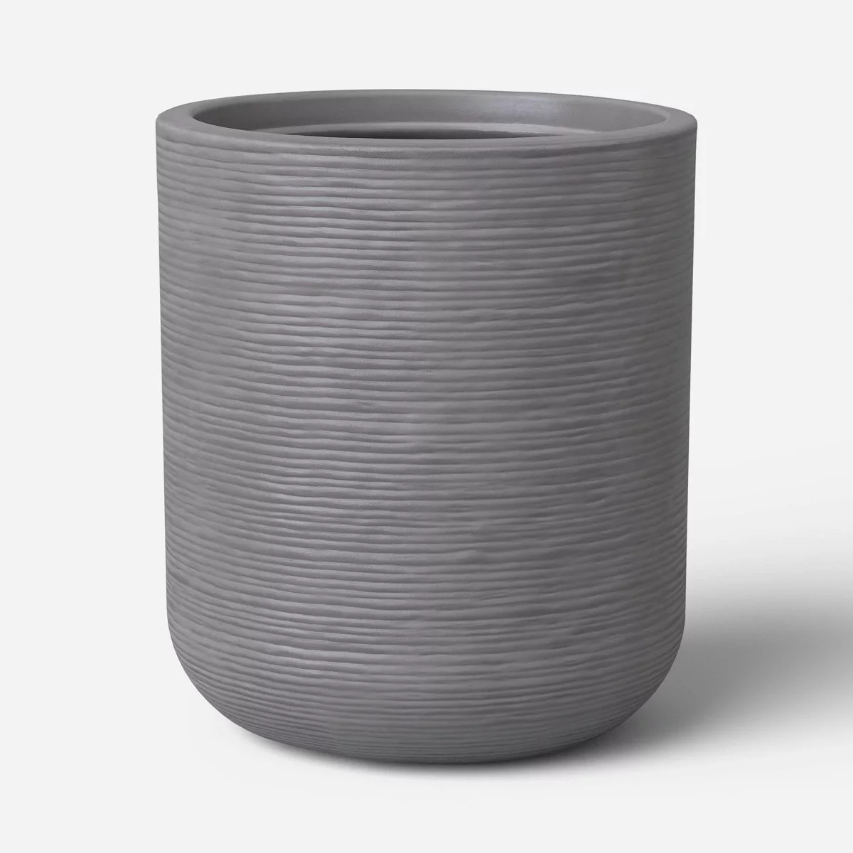 Fluted Outdoor Planter Gray 14"x16" - Threshold™ | Target