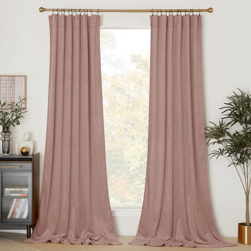 Custom Solid Color Velvet Curtains & Drapes | Nicetown Custom Curtains | Nicetown