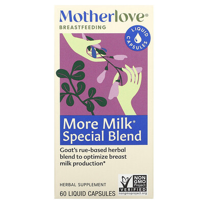 Motherlove, Breastfeeding, More Milk Special Blend, 60 Liquid Capsules | iHerb