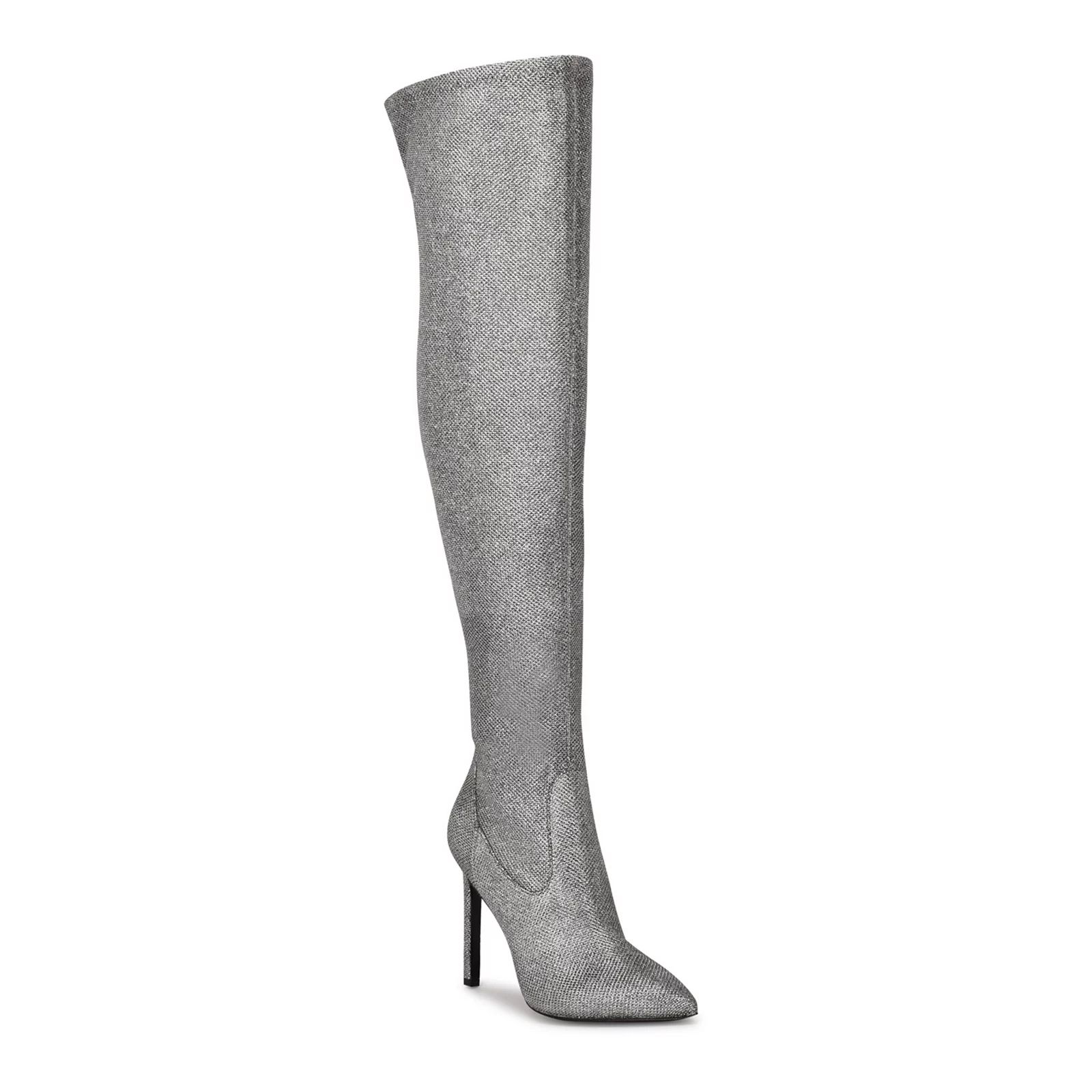 Nine West Tacy 02 Women's Over-the-Knee Boots, Size: 8, Grey | Kohl's