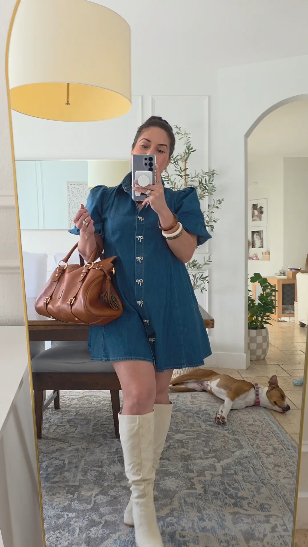 Outfit ideasDenim dress, sBoots my true size 6.5Cropped trench, sBurgundy cropped corduroy,  s

#LTKPetite