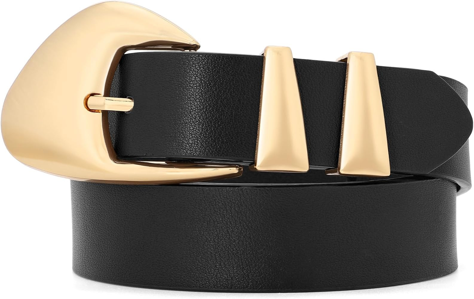 XZQTIVE Women's Leather Belts for Jeans Dress Pants Black Brown Belts for Women Ladies Waist Belt... | Amazon (US)