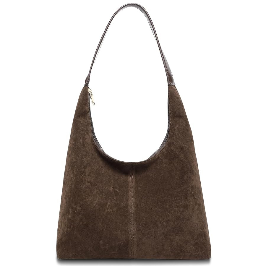 Suede Bag for Women,Suede Tote Bag,Suede Hobo Bags,Suede Handbag,Suede Slouchy Shoulder Bag | Amazon (US)