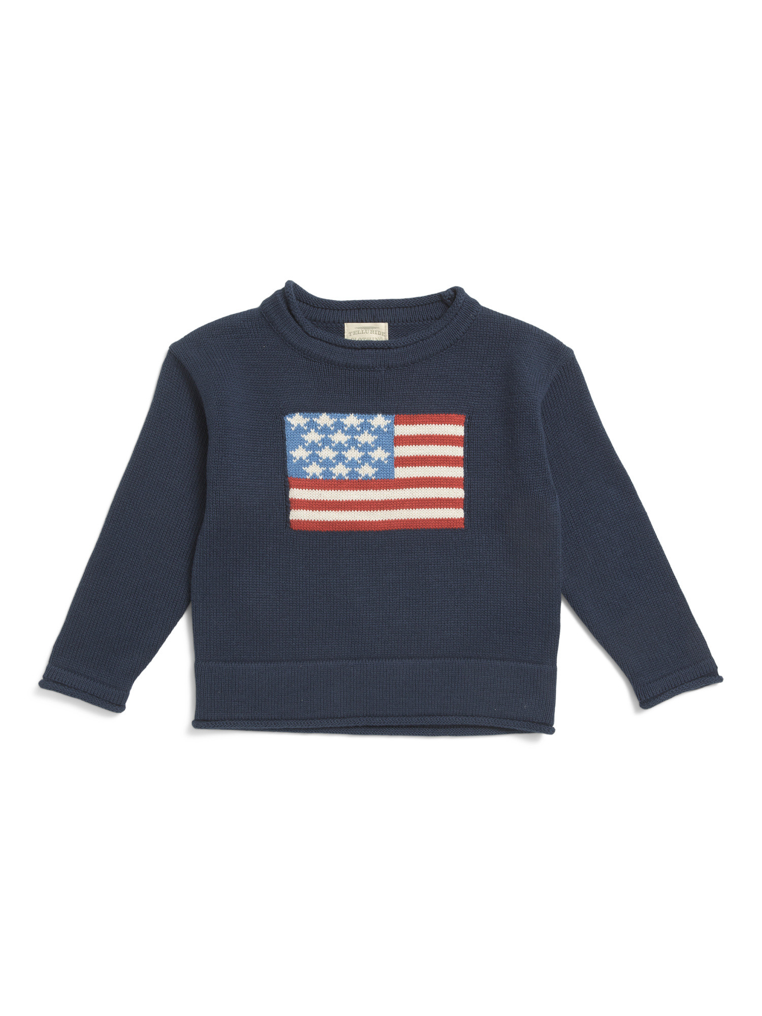 Toddler American Flag Crew Neck Sweater | TJ Maxx