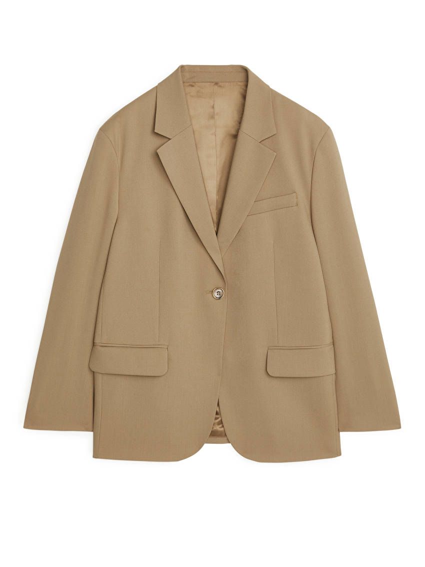 Oversized Wool Hopsack Blazer | ARKET (US&UK)