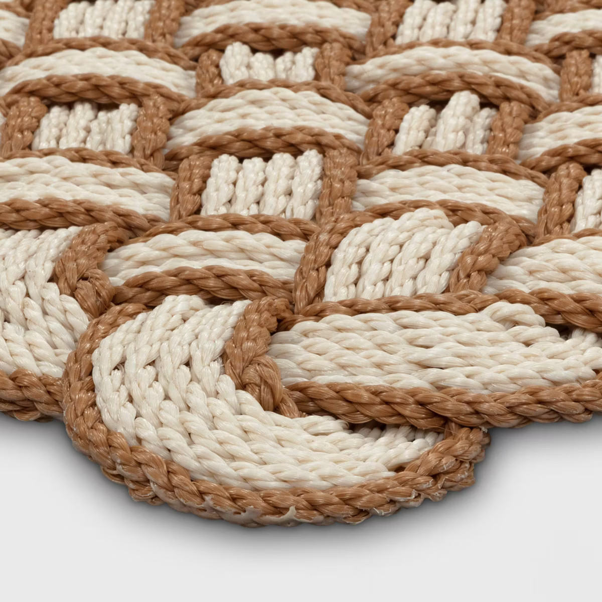 1'6"x2'6" Lovers Knot Coir Doormat Cream/Brown - Threshold™ | Target