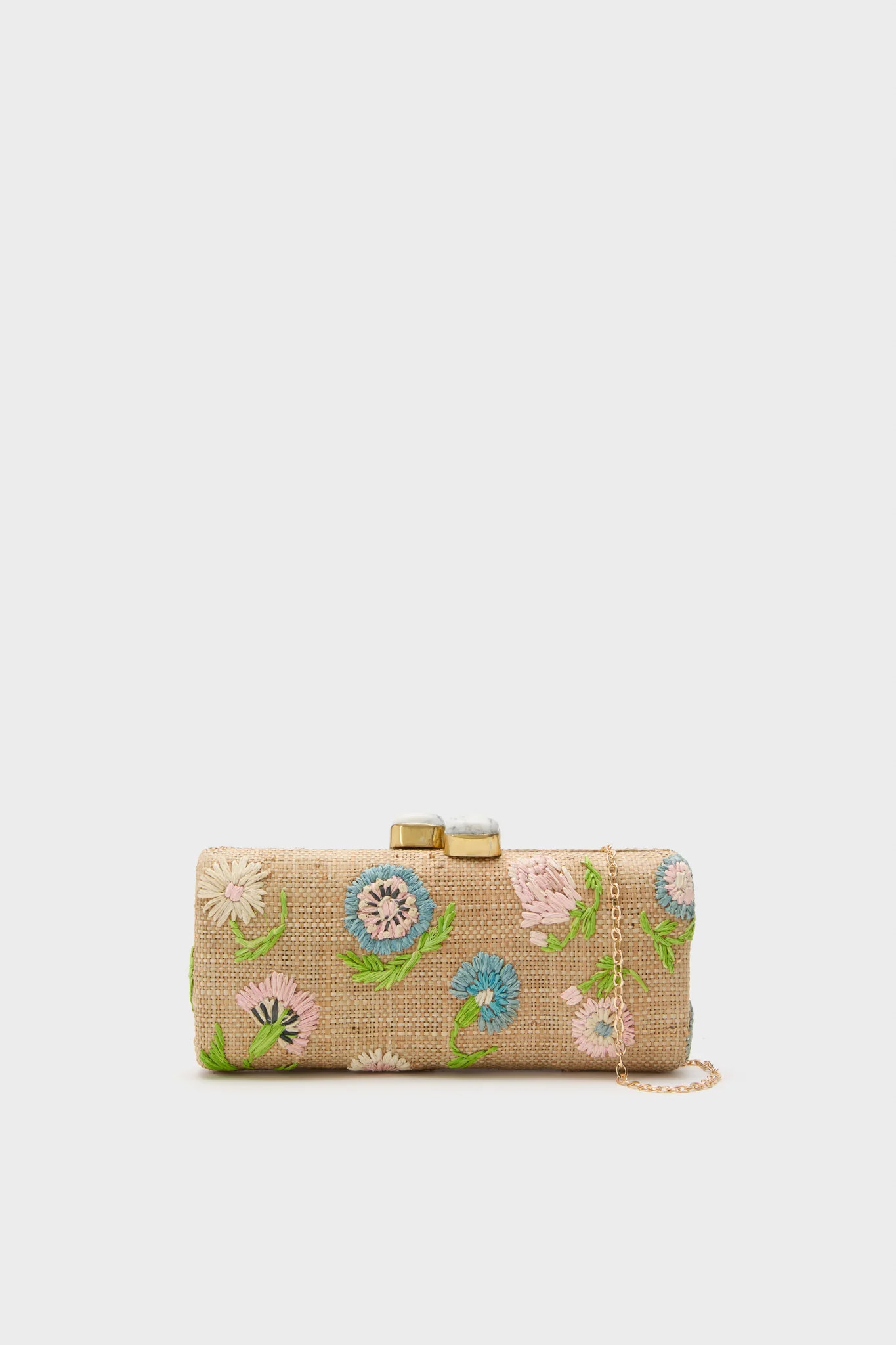 Natural and Pastel Petite Fleur Clutch | Tuckernuck (US)