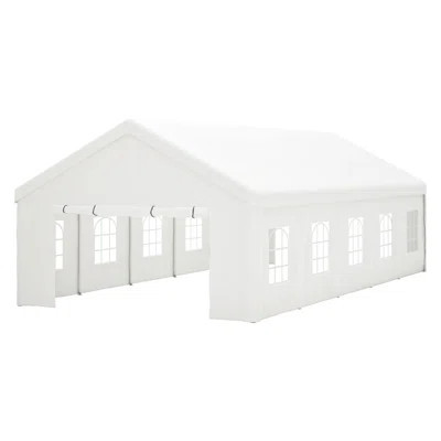 16X32ft Outdoor Tent For Weddings - Heavy Duty, Waterproof With Sidewalls & 3 Storage Bags Party Canopy Corrosion , Removable Garden Parties | Wayfair North America