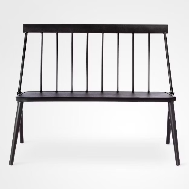 Windsor Metal Stack Patio Bench Black - Project 62™ | Target