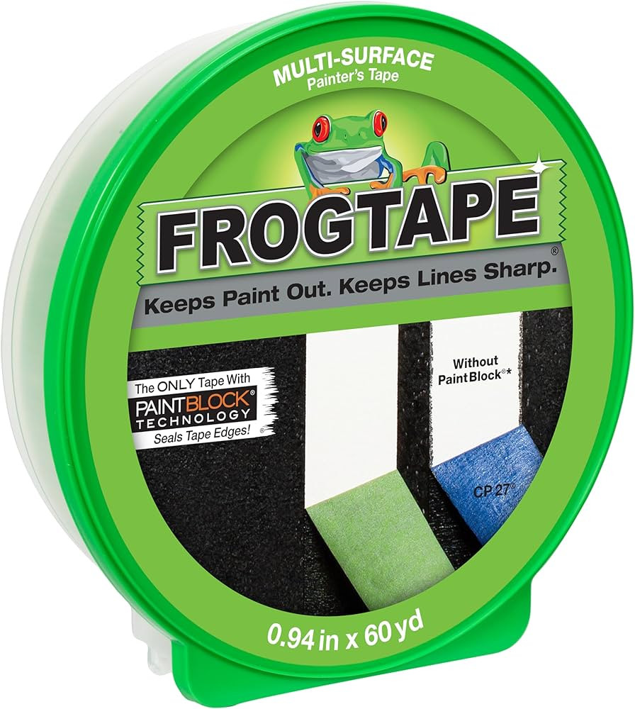 FrogTape Multi-Surface Painters Tape with PAINTBLOCK, 1 Inch Wide (0.94 In. x 60 Yds), Medium Adh... | Amazon (US)