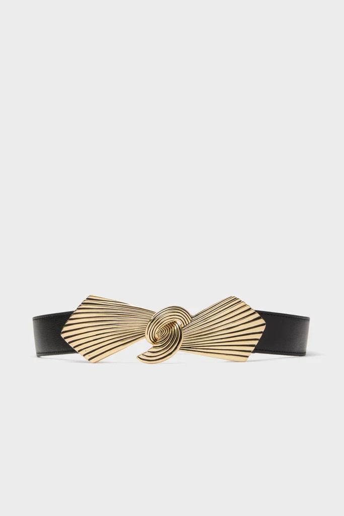 Black and Gold Syna Belt | Tuckernuck (US)