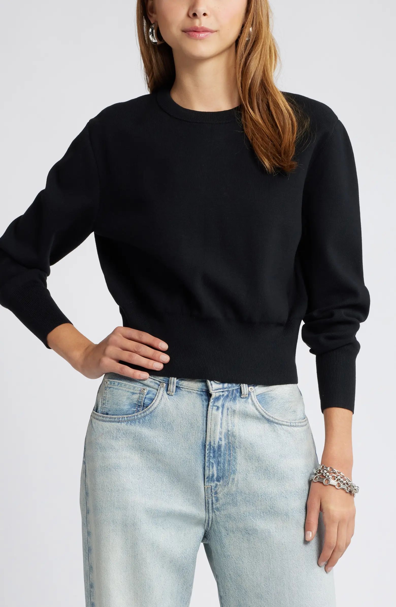 Open Edit Blousson Sweater | Nordstrom | Nordstrom