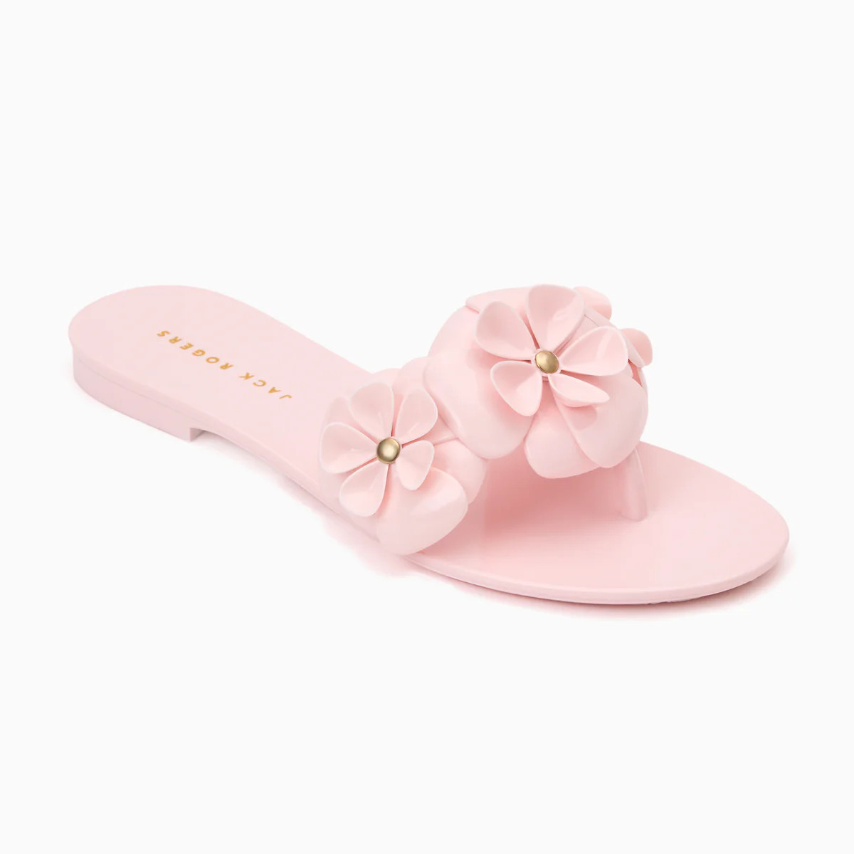 Amelia Flower Pale Pink Jelly Sandal | Jack Rogers