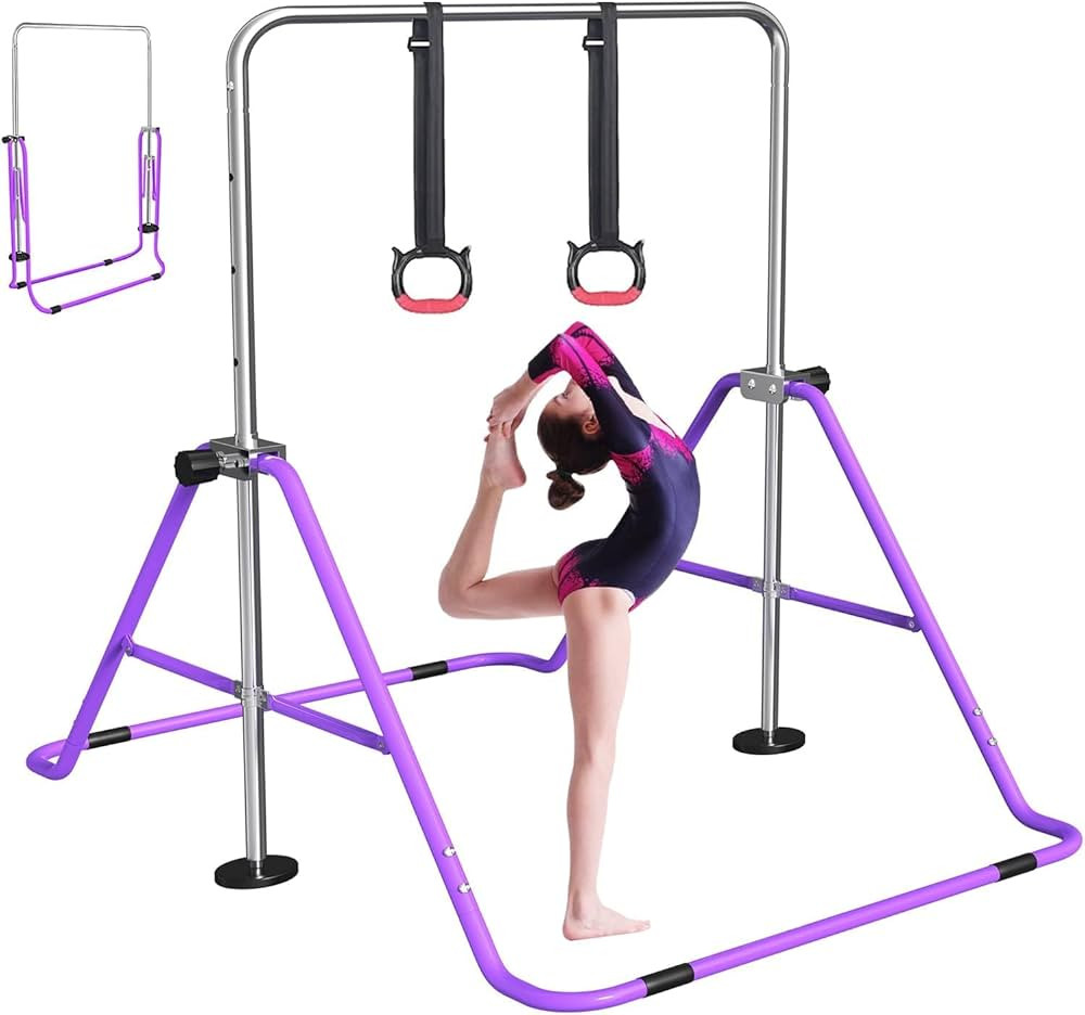 FBSPORT Gymnastics Bar for Kids, Adjustable Height Gymnastic Horizontal Bars,Junior Training Bar ... | Amazon (US)