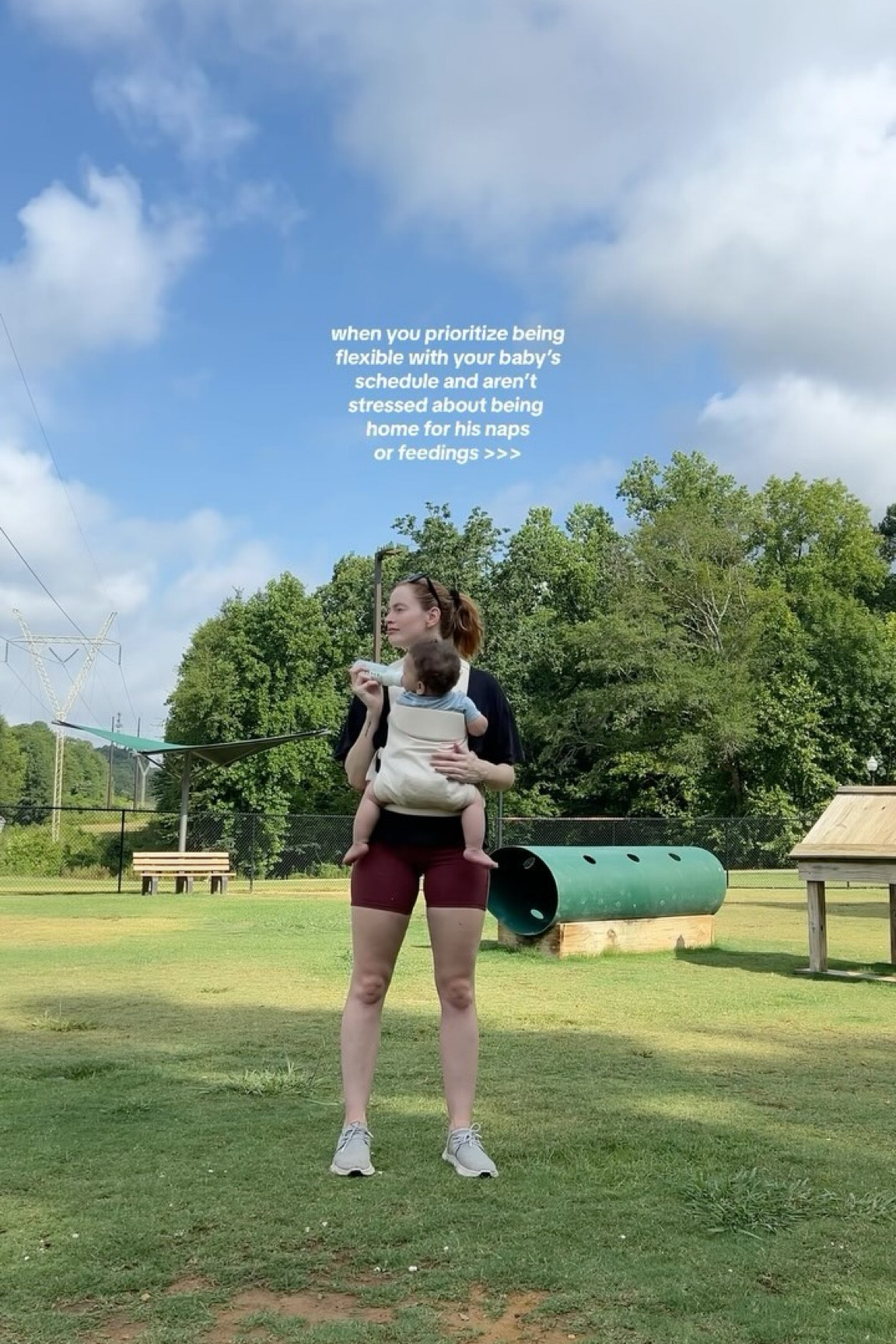 being flexible with him and not having a set 5 step routine or he didn’t nap was important to me! does he nap at home most of the time? absolutely! but some days I wanna take the dogs to the park, let them run, we get some sunshine, and he can drink a bottle and nap on the go!

#LTKBaby #LTKSeasonal #LTKFamily