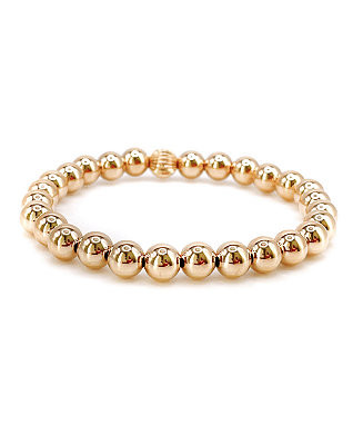 Non-Tarnishing Gold filled, 7mm Gold Ball Stretch Bracelet | Macy's