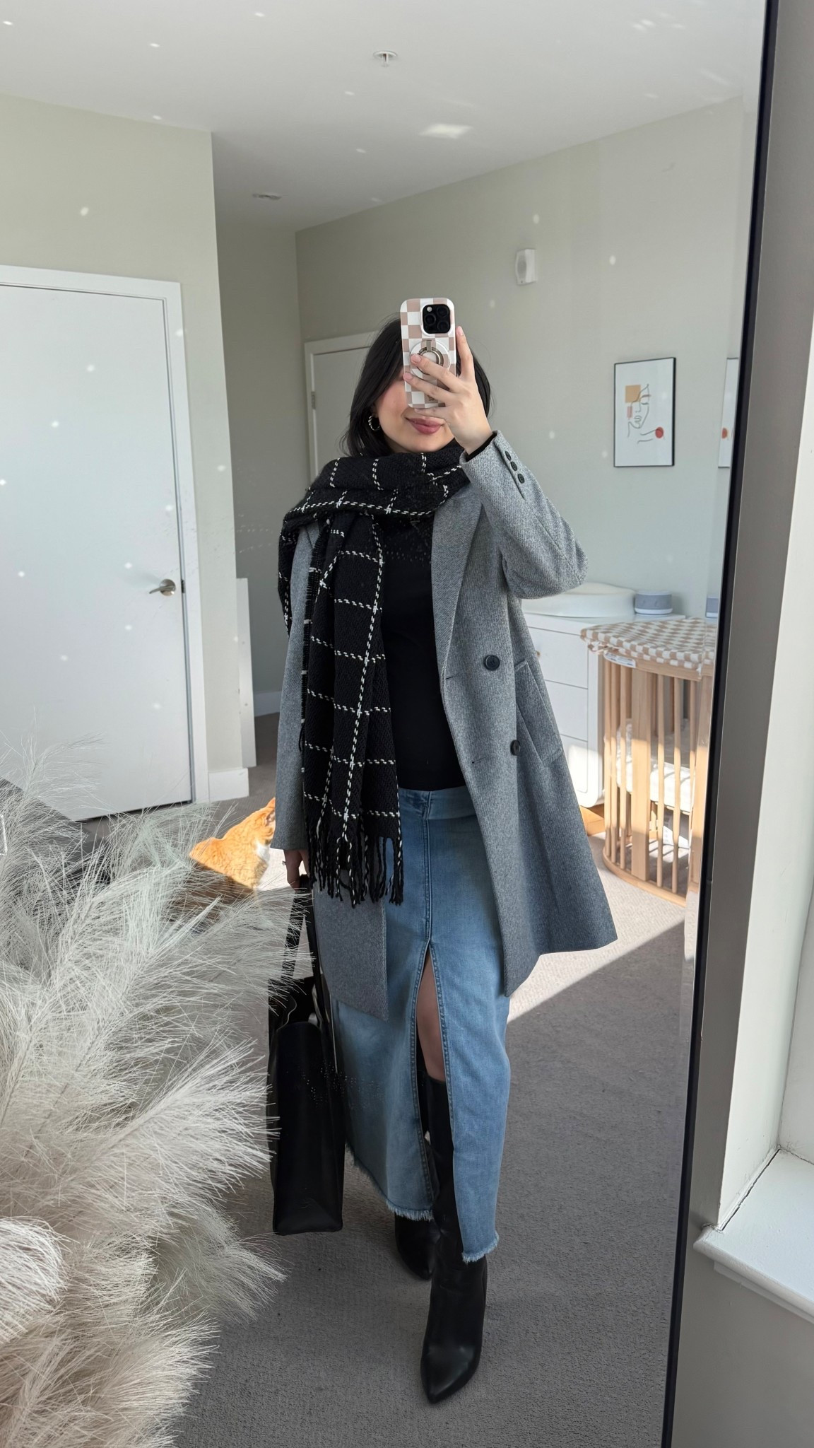 Denim Maternity Maxi Skirt: size S
Black Knee High Boots: true to size
Linking similar products

Outfit idea, cold weather outfit, bump style, pregnant fashion, modest fashion 

#LTKBump #LTKootd #LTKWorkwear