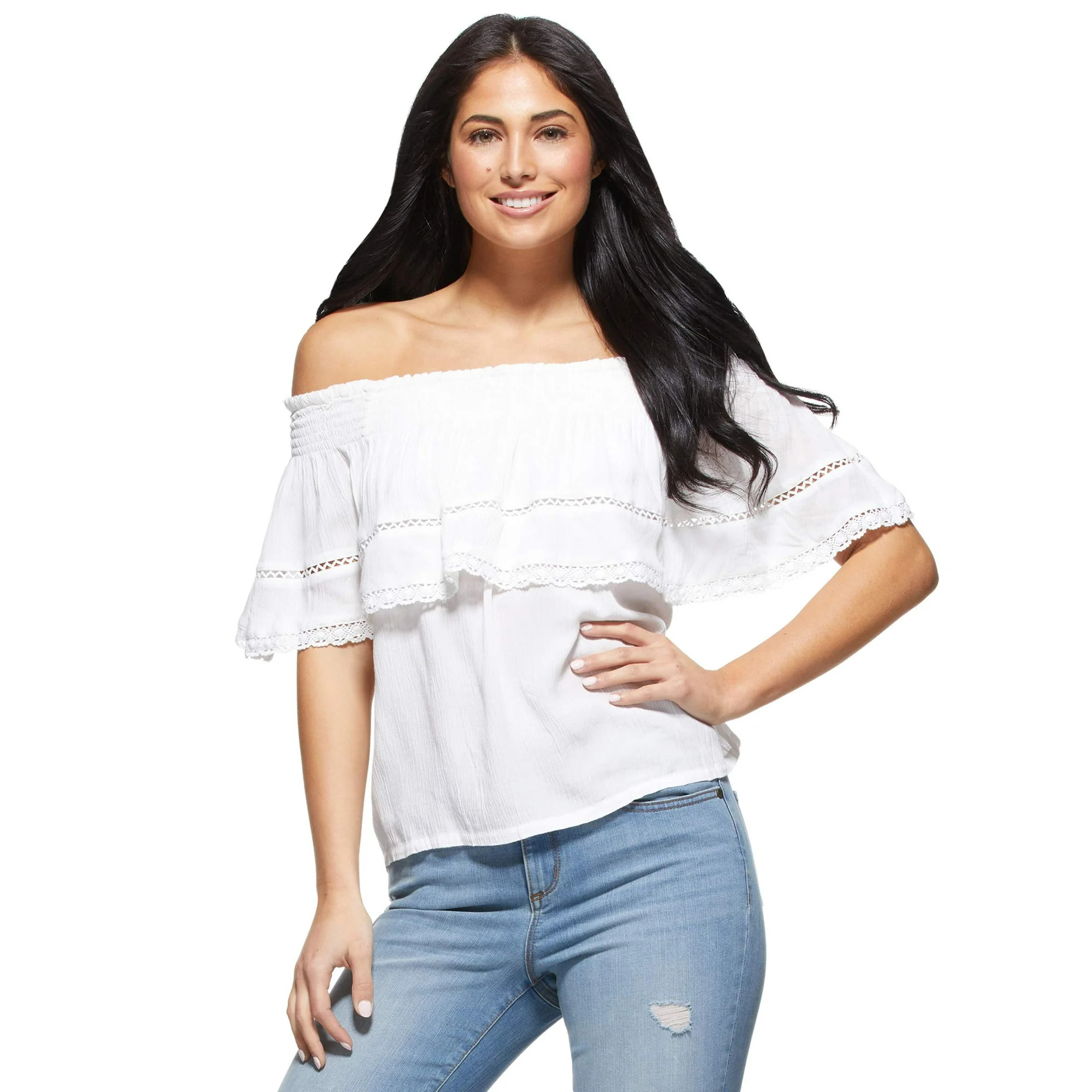 Sofia Jeans by Sofia Vergara Women's Cha Cha Top | Walmart (US)
