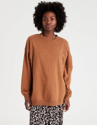 AE Fleece Oversized Vintage Crew Neck Sweatshirt | American Eagle Outfitters (US & CA)