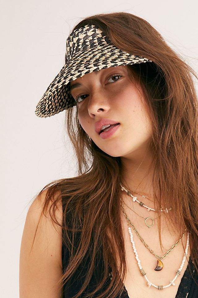 Island Hopper Speckled Straw Visor | Free People (Global - UK&FR Excluded)