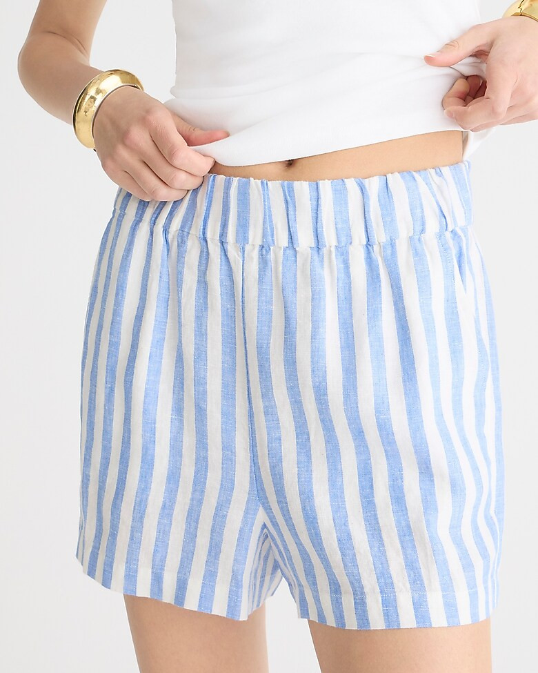 Tropez short in striped linen | J. Crew US
