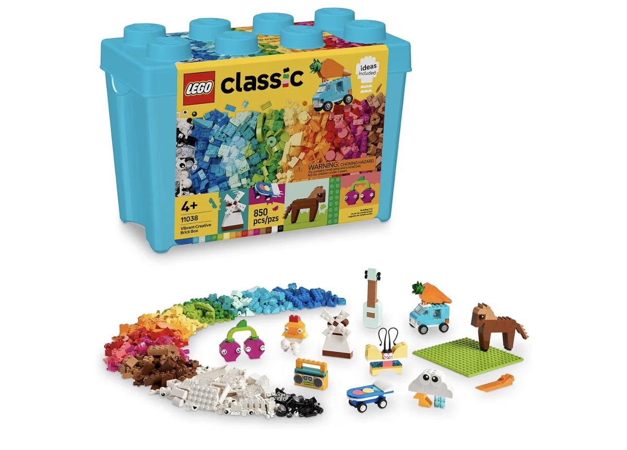 LEGO Classic Vibrant Creative Brick Box Creative Building Set for 4 Year Old Girls and Boys 11038
Arts & Crafts, Sensory Toy for Kids, with a Unicorn, Skateboard, Guitar, Plane & More, Birthday Gift

#LTKGiftGuide #LTKKids