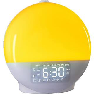 Wake Up Alarm Clocks for Bedrooms, Alarm Clock Wake Up Light for Kids Gift, Sunrise Simulation, Bluetooth and FM Radio | The Home Depot