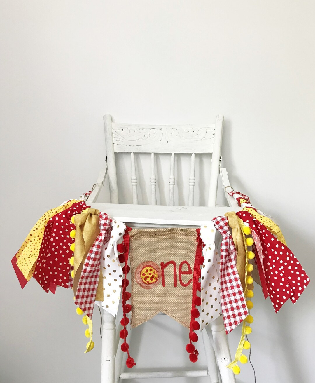 Pizza High Chair Banner Pizza One Year Photo Shoot Prop Pizza - Etsy | Etsy (US)