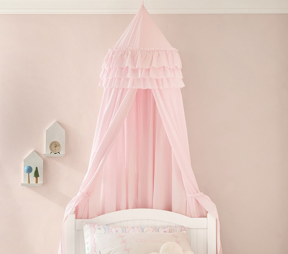 Pink Swiss Dot Canopy | Pottery Barn Kids