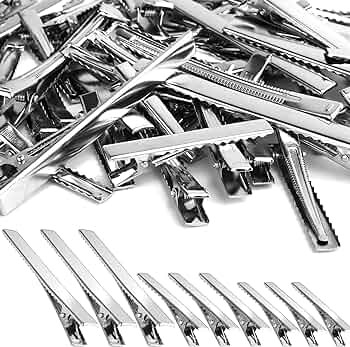 PHSZZ 70 Pcs Alligator Hair Clips, 3 Sizes Oversized Metal Silver Hair Bow Clips Single Prong Hai... | Amazon (US)