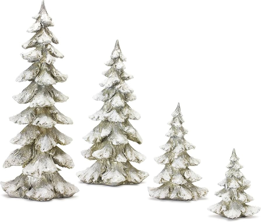 Melrose 84004 Christmas Tree, Set of 4, 18-inch Height, Resin | Amazon (US)