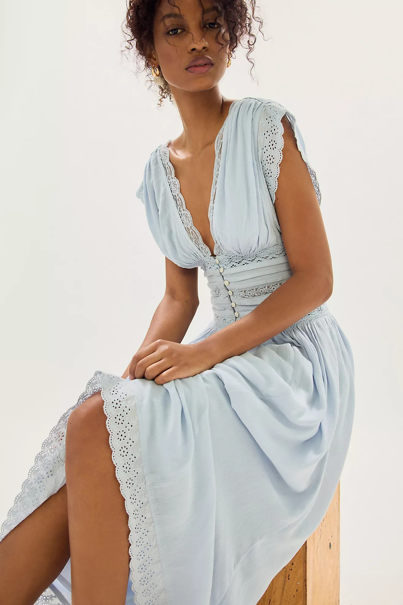 Swimming Across The Sky Midi Dress | Free People (UK)