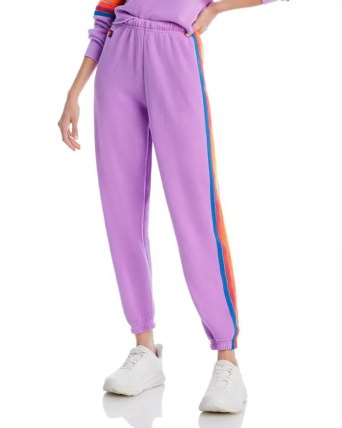 Rainbow-Stripe Sweatpants in Neon Purple Rainbow | Bloomingdale's (US)