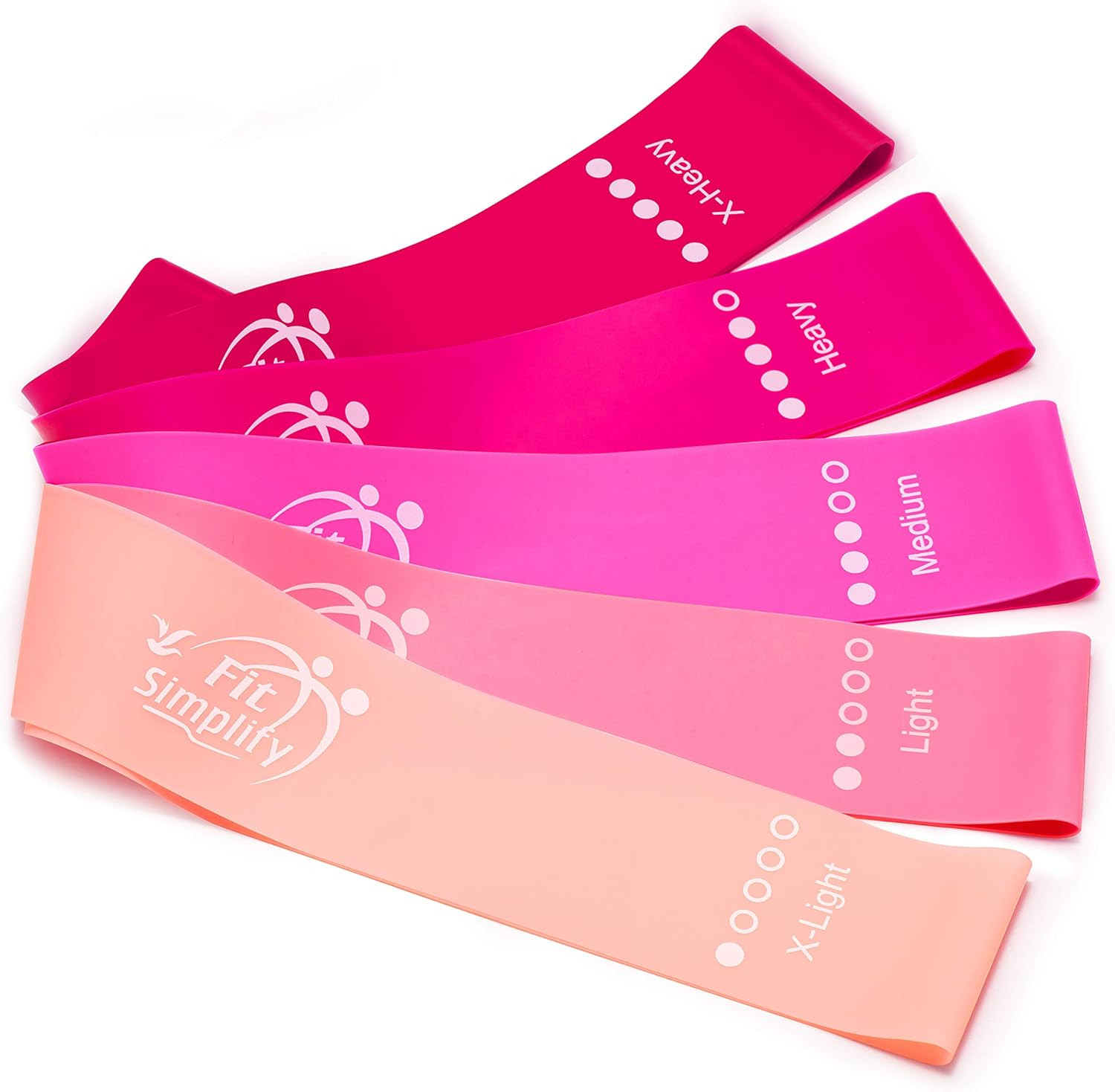 Amazon.com: Fit Simplify Resistance Loop Exercise Bands with Instruction Guide and Carry Bag, Set... | Amazon (US)