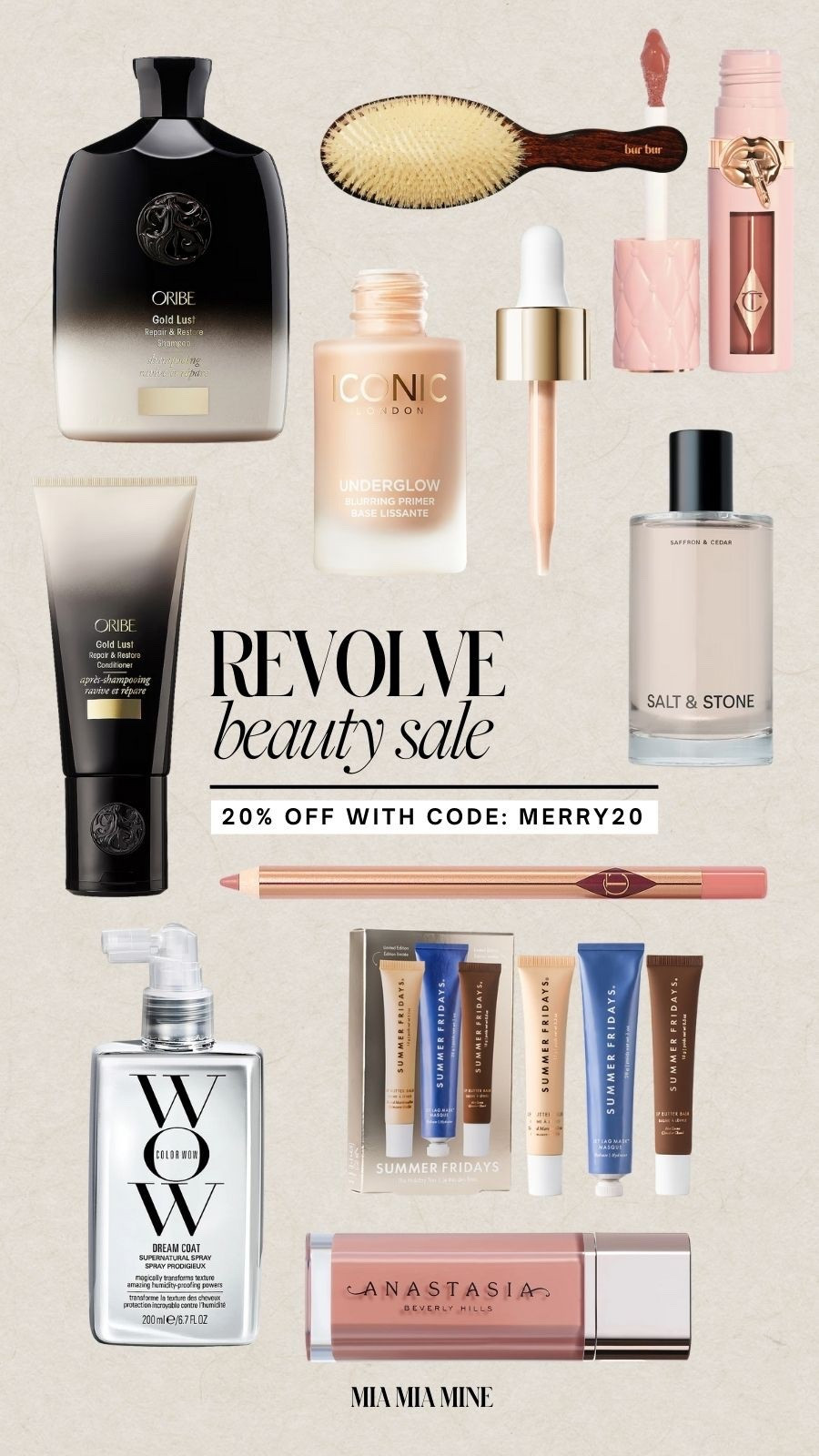 Revolve beauty sale
Save 20% off Oribe, Charlotte tilbury, summer Fridays, and salt and stone 

#LTKFindsUnder100 #LTKSaleAlert #LTKBeauty