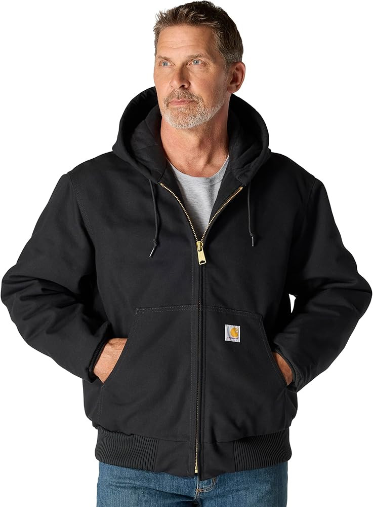 Carhartt Men's 106673 Loose Fit Firm Duck Insulated Active Jacket | Amazon (US)