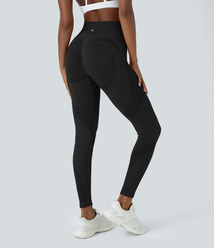 Women’s Seamless Flow High Waisted 7/8 Yoga Leggings - Halara | HALARA