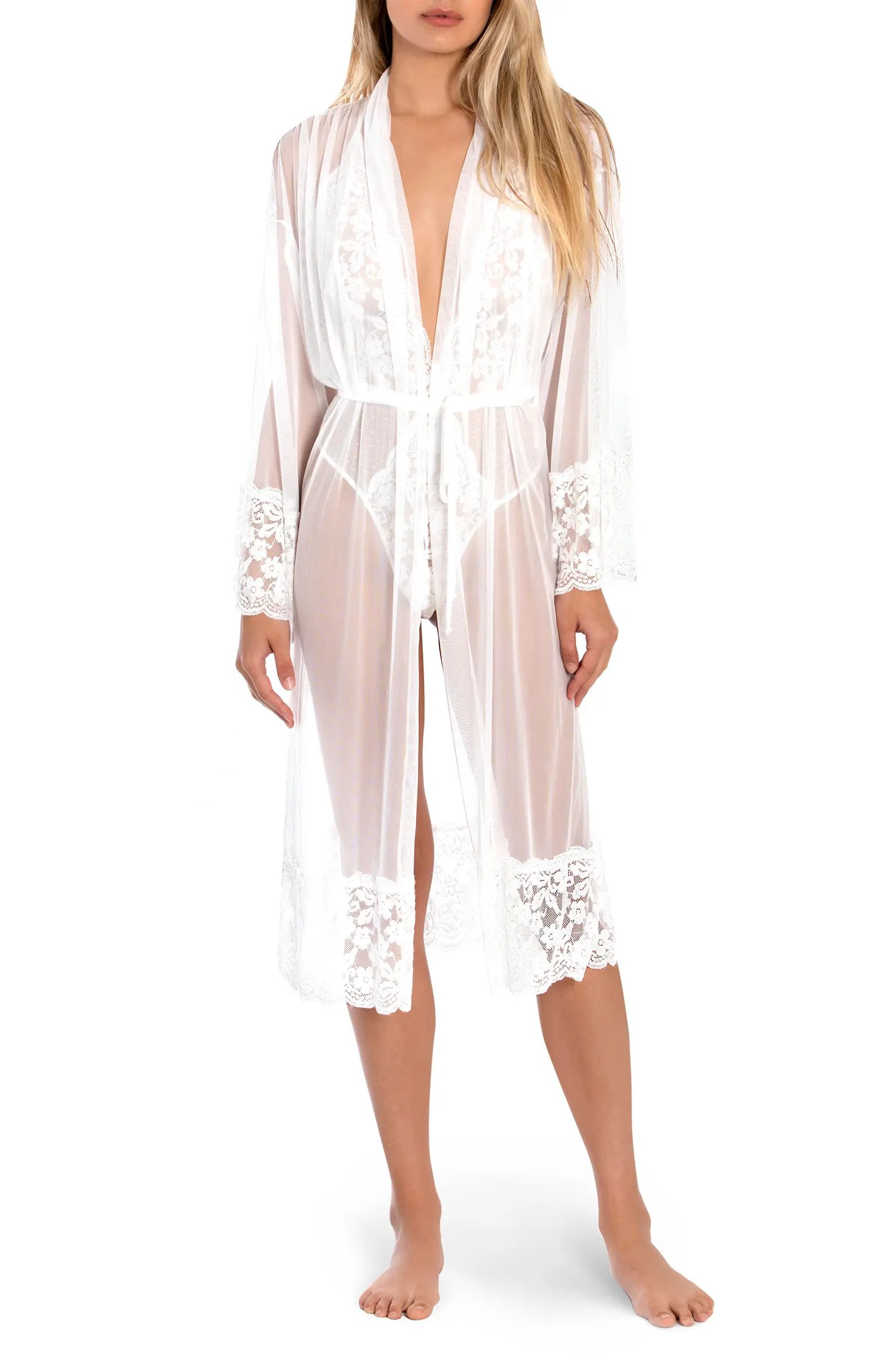 In Bloom by Jonquil Words of Love Lace & Mesh Robe | Nordstrom | Nordstrom