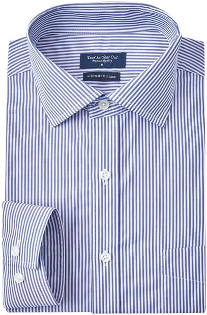 Year In Year Out Wrinkle Free Dress Shirt for Men Regular Fit Long Sleeve Wrinkle Resistant Shirt | Amazon (US)