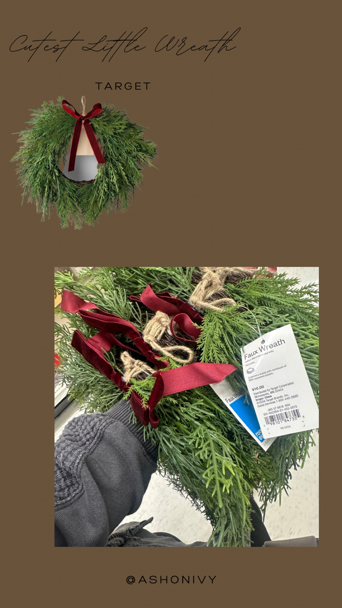 Cutest little wreath.  Holiday decor.  Christmas.  Target.  Threshold.

#LTKHome #LTKSeasonal #LTKHoliday