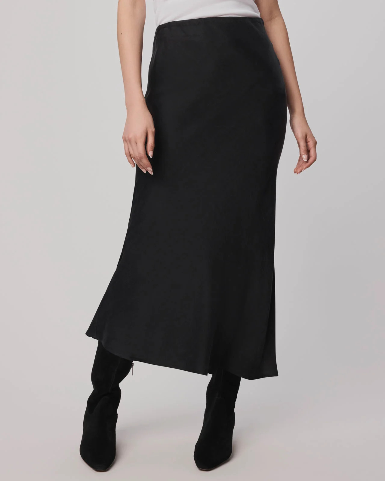 Splendid - Serena Satin Skirt - Black | Splendid